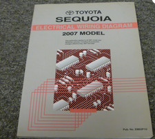 2007 Toyota Sequoia Electrical Wiring Diagram  Manual EWD OEM