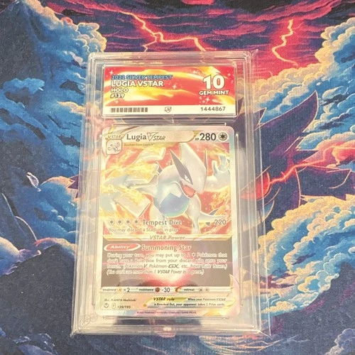 Pokémon TCG Lugia VSTAR 139/195 Silver Tempest Holo Ultra Rare ACE 10 2022