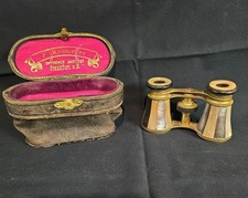 Antique F.RENNINGER FRANKFURT A.M Opera Glasses with Original Case, Late 19th C