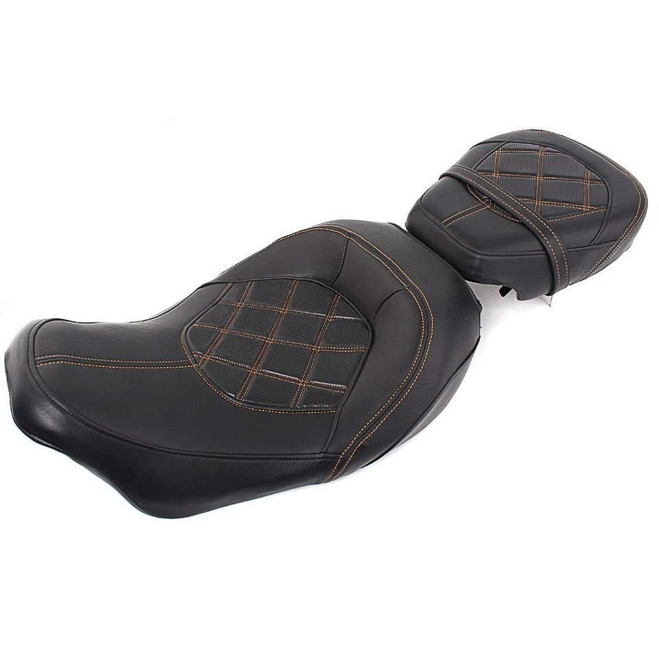 Rider and Passenger Seat For Harley Touring CVO Street Glide Road King Road King - Imagem 2 de 4