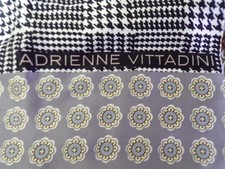 Adrienne Vittadini Square Silk Scarf in Nice Earth Tones with Geometric Patterns
