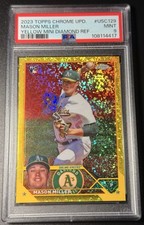 Topps 2023 Chrome Mason Miller #USC129 Yellow Mini-Diamond /75 RC