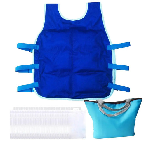 Ice Vest Cooling Safety Vest Outdoor High Temperature Clothing Adjustable - Afbeelding 27 van 27
