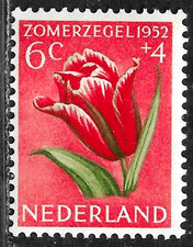 HICK GIRL-MINT NETHERLANDS STAMP   SC#B240  1952  FLOWER ISSUE   C791