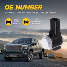 4x 23428268 Quality Parking Assist Chevy for Silverado Cadillac Sensor GMC White