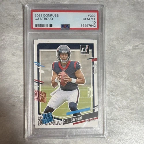 Panini Donruss 2023 Rated Rookie C.J. Stroud #339 PSA 10 Houston Texans Football