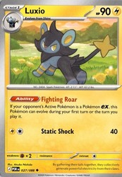 Luxio 027/088 Mega Evolution: Perfect Order Uncommon Pokémon TCG Card