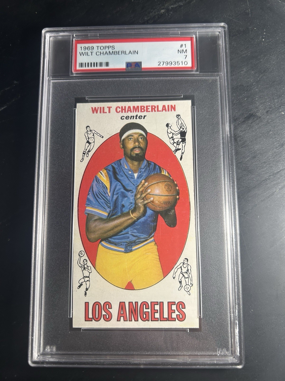 1969 Topps #1 Wilt Chamberlain PSA 7 Los Angeles Lakers HOF