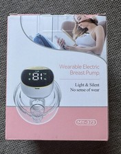 MY-373 Wearable Electric Breast Pump Hands-Free Silent Pink