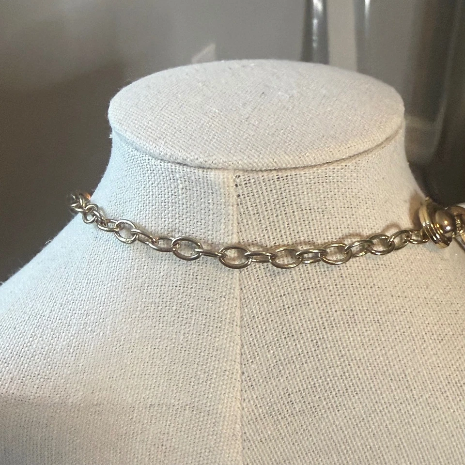 Collar Chicos Plata Medallón Cuentas Marrón Gamuza Cordón Boho Declaración Foto 4 de 4