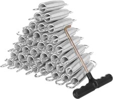 40 Pack Trampoline Springs 5.5  Heavy Duty Galvanized Steel Replacement Trampo