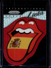 2025 Prizm The Rolling Stones Spain International Licks Die-Cut Red Mojo #/99