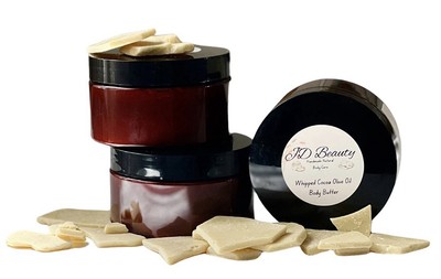 Natural Handmade Organic Whipped Cocoa Olive Oil Body Butter 2,4,8 Oz 
