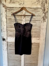 318 BCBG SMOKE COMBO PCS6K045 BANDED STRAPLESS DRESS NWT 02
