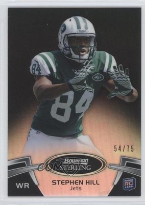 2012 Bowman Sterling Black Refractor 54/75 Stephen Hill #4 Rookie RC 0u7
