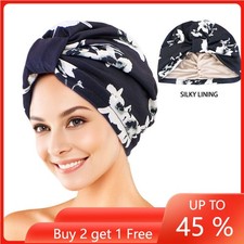 Muslim Women Hair Loss Cover Floral Hijab Hat Turban Head Wrap Bonnet Chemo Cap