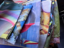 HUGE LOT 15 Vintage Willabee & Ward W&W Gary Patterson Seasonal CAT FLAG Flags