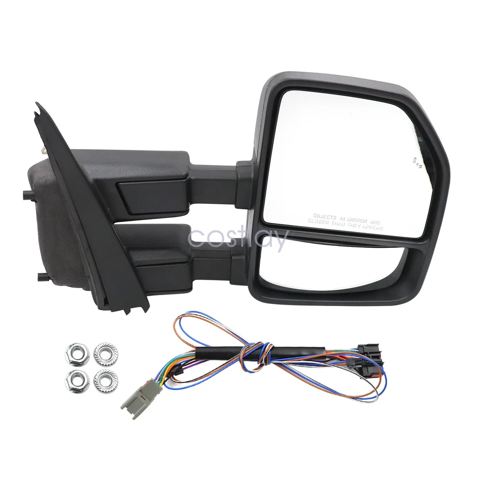 For 2017-2022 Ford F-250 F-350 Right Door Side View Mirror W/Temperature Sensor - Image 2 of 4