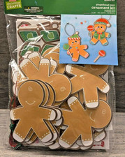 Christmas Crafts - Gingerbread Men Foam Ornament Kit - Makes 24