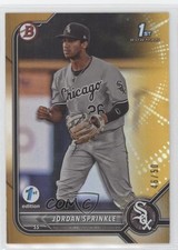 2022 Bowman Draft 1st Edition Gold Foil 46/50 Jordan Sprinkle #BD-183 0e9i