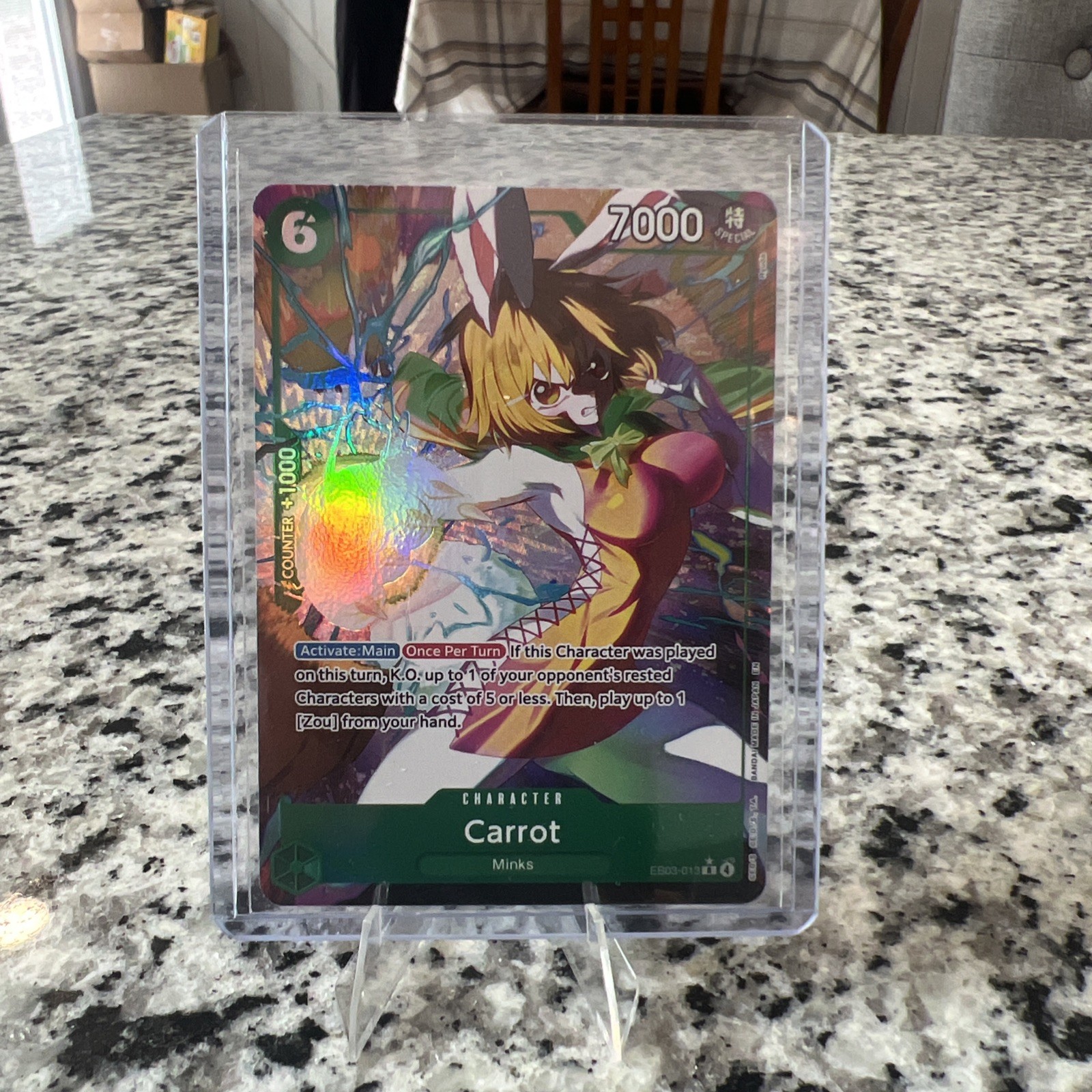 Carrot EB03-013 (R) Alt Art Heroines Edition English - One Piece TCG