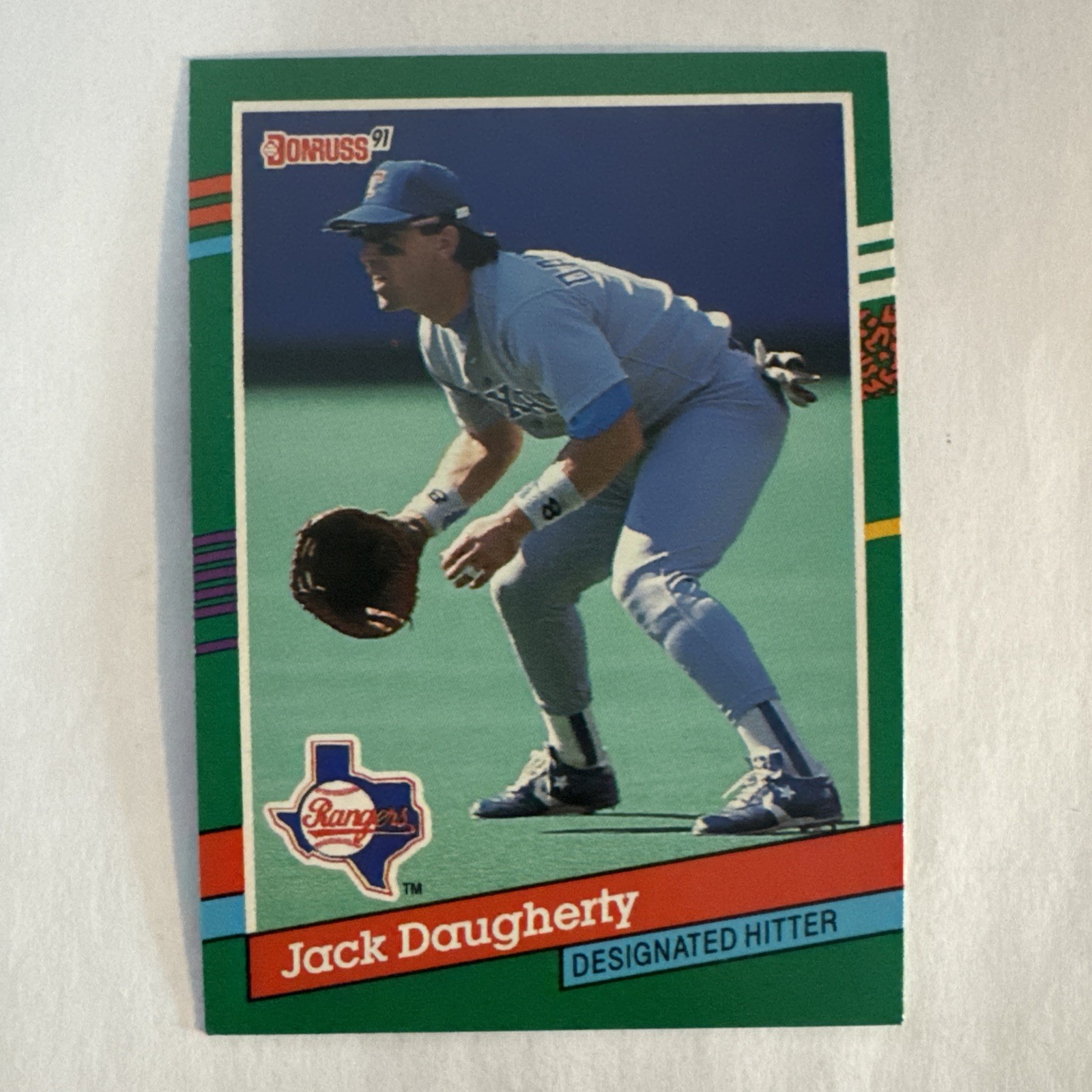 1991 Donruss Baseball Jack Daugherty #576 Texas Rangers