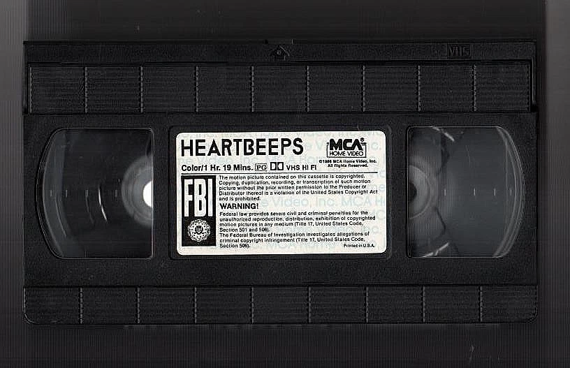 HEARTBEEPS (VHS 1986) Andy Kaufman, Bernadette Peters MCA Home Video RARE Foto 4 de 4