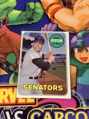 1969 Topps Set-Break #461 Mike Epstein 1st Base Senators Last Name In White