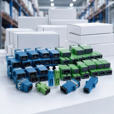 10Pcs LC/SC Fiber Adapter Duplex & Simplex UPC/APC Coupler for FTTH ODF Network