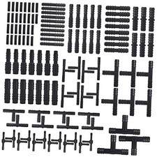 115 PCS Vacuum Connector Assortment Heat Resistance 240   460   12 Sizes Black