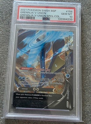 PSA 10: Greninja V-UNION SWSH158 SWSH: Sword & Shield Promo Cards