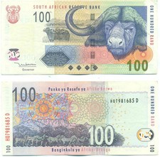 SOUTH AFRICA NOTE 100 RAND (2005) P 131a AXF