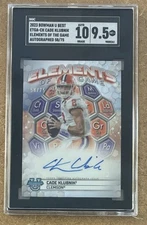 2023 Bowman University Best Cade Klubnik Elements Of The Game AUTO #/75 SGC 9.5 