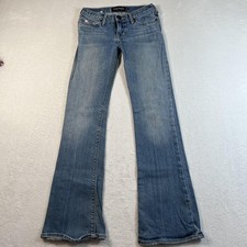 Abercrombie Mackenzie Jeans Kids 12 Slim Blue Bootcut Stretch Denim Casual