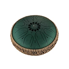 MEINL SONIC ENERGY Octave Steel Tongue Drum,Dark Green,F # Moll (432 Hz),8 Tön