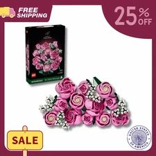 SALE - LEGO Botanicals Bouquet of Pink Roses 10374 Building Kit (789 Pieces)