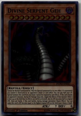 Divine Serpent Geh Ultra Rare Duel Power DUPO-EN047 LP
