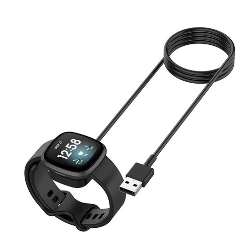 USB Charging Cable Dock for Fitbit Versa 3/ 4, Sense 1/ 2, Watch Charger Lead UK - Picture 4 of 11