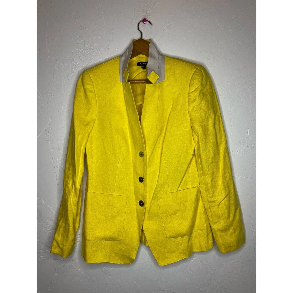 Bright yellow deals blazer