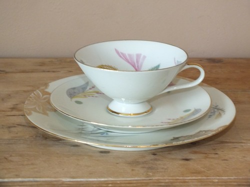 Tasse décorative et son assiette en porcelaine Schirnding Bareuther Bavaria - Imagen 2 de 7