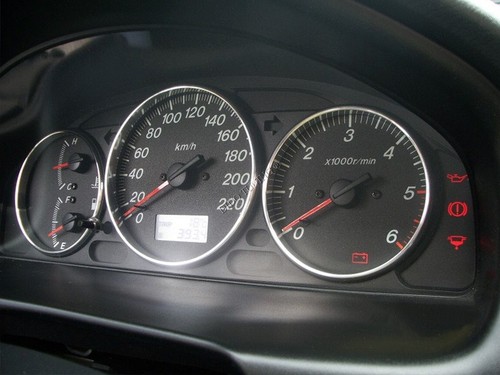 Pour Mazda Premacy CP 1999-2005 Cerclages De Compteur Aluminium Anneaux Chrome - Picture 9 of 10
