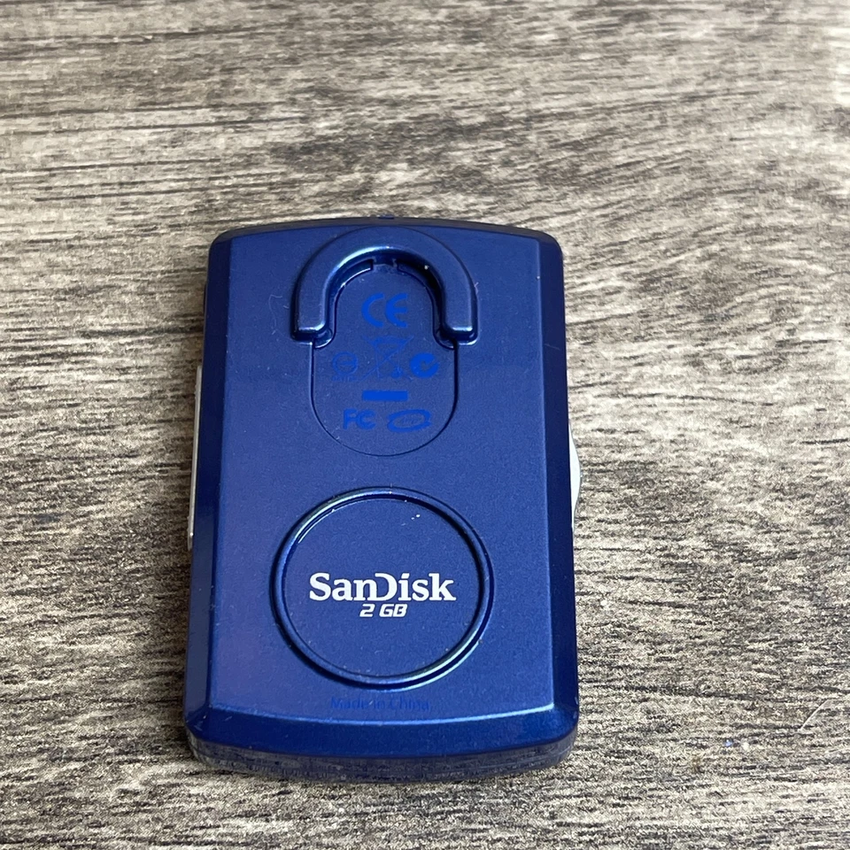 Reproductor multimedia MP3 SanDisk Sansa Clip azul USB 2.0 pantalla digital 2 GB - para piezas Foto 3 de 4