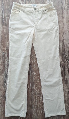 NEU Charter Club 4 gerade Cord 29x31 Bauch abnehmen klassische Passform cremefarbene Hose - Bild 1 von 16