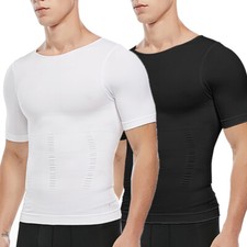 T-shirt uomo Fajas Para Hombres Faja Reductora De Hombre Tee Shaper controllo pancia