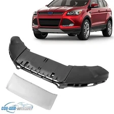 Fit For 2013-2016 Ford Escape Front Bumper Lower Valance & Panel Molding Trim