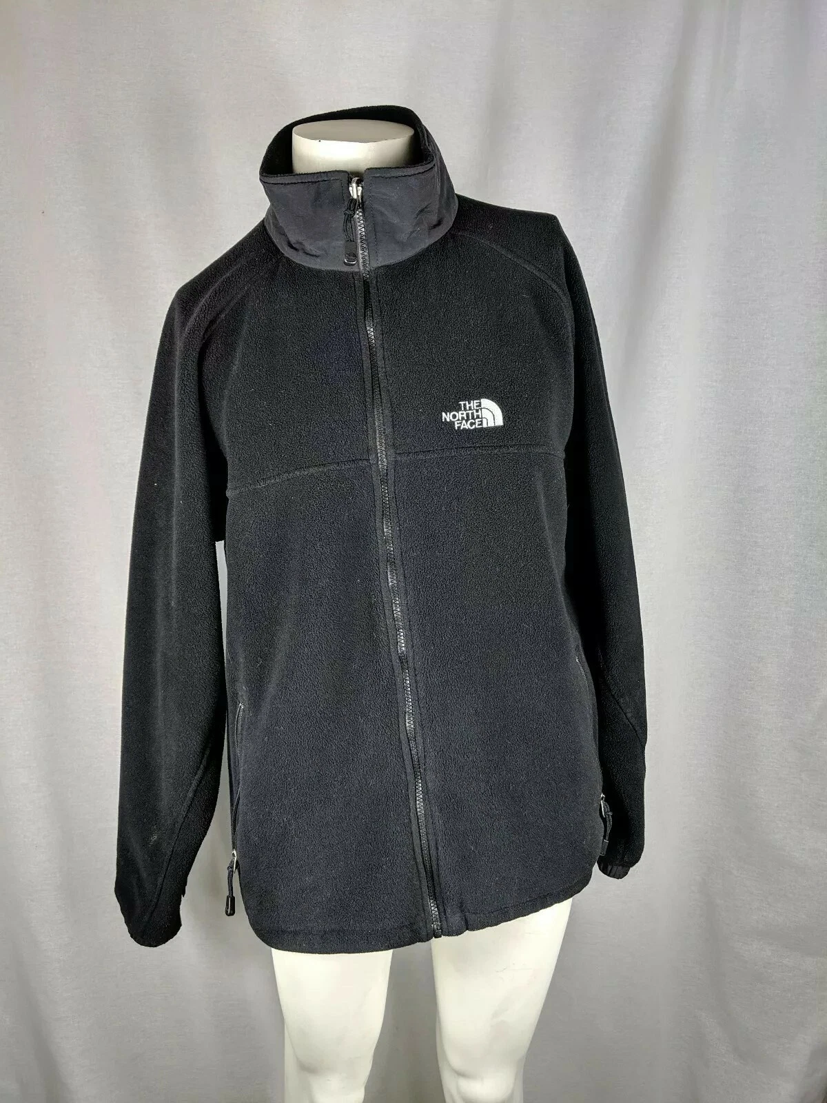 The North Face Black Fleece Sweater Jacket Full Zip Up Men's Size XL
