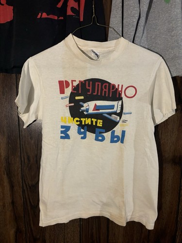 VTG 80s T-shirt Pablo Picasso Soviet Toothpaste Ad Art Rare Size S ...