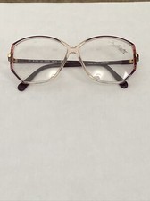 Vintage New Silhouette Purple Pink  Clear Plastic Glasses 56-10-135
