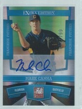 MARK CANHA 2010 ELITE EXTRA AUTO BLUE FRANCHISE FUTURES PROSPECT #D 657/799