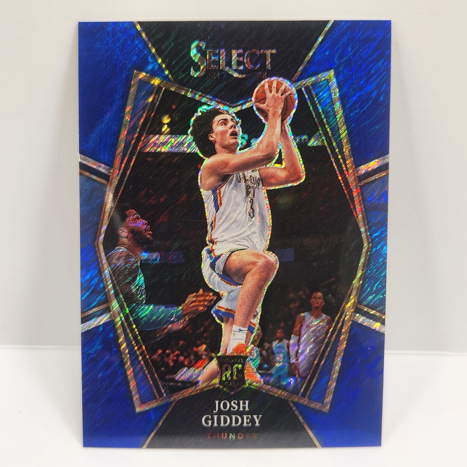 2021-22 Panini Select Josh Giddey RC Premier Level Blue Prizm 143 Thunder Rookie